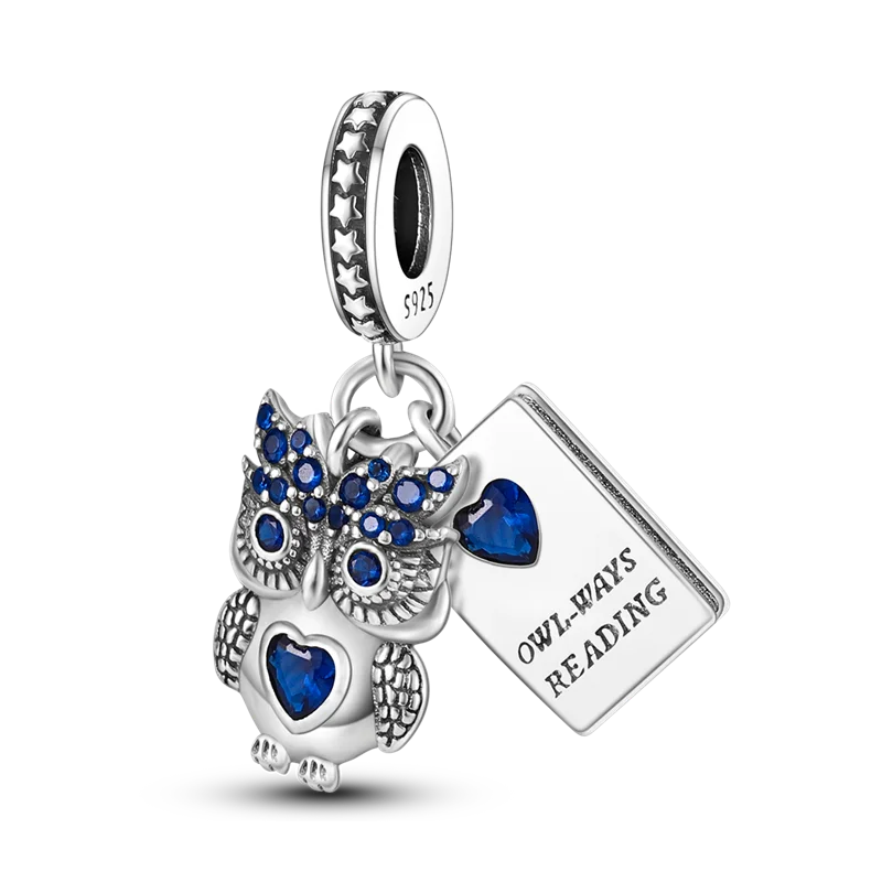 Blue Series 925 Sterling Silver Charms | Butterfly, Earth & Ocean Beads Pendants Fit Original Bracelet DIY Jewelry