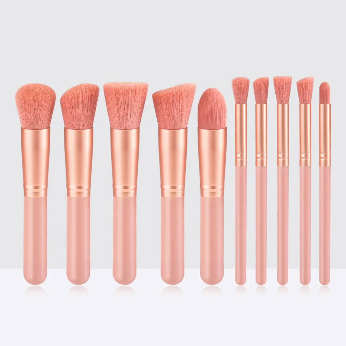 10 Pcs Professional Mini Makeup Brushes Set for Women Beauty Cosmetics Tools Foundation Power Blush Eyeshadow Lip Make Up Brush