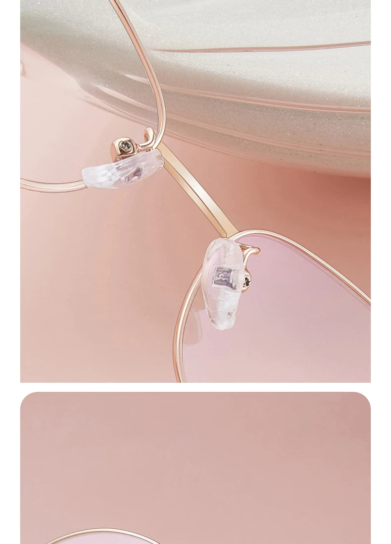 Luxury Pink Photochromic Glasses 👓 Women’s Fashion Reading Sunglasses