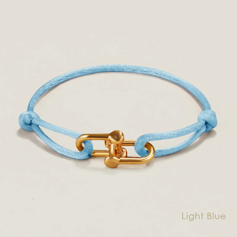 MOONLIGHT Adjustable U-Shape Silk Rope Bracelet | Classic Women’s Charm Bracelet High Quality Jewelry Gift