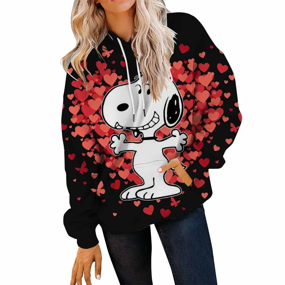 Women’s Disney Stitch Long Sleeve Hoodie – Unisex Round Neck Sweatshirt Y2K 90s Gothic Autumn Winter Pullovers 🐾❄️
