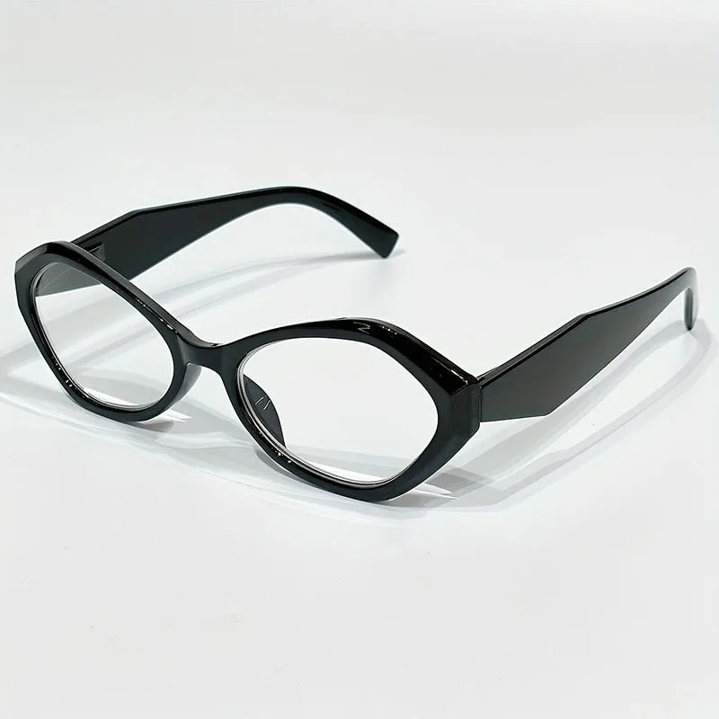 New Elegant Polygon Reading Glasses – Blue Light Blocking Farsight Presbyopia Goggles +1.0 to +4.0