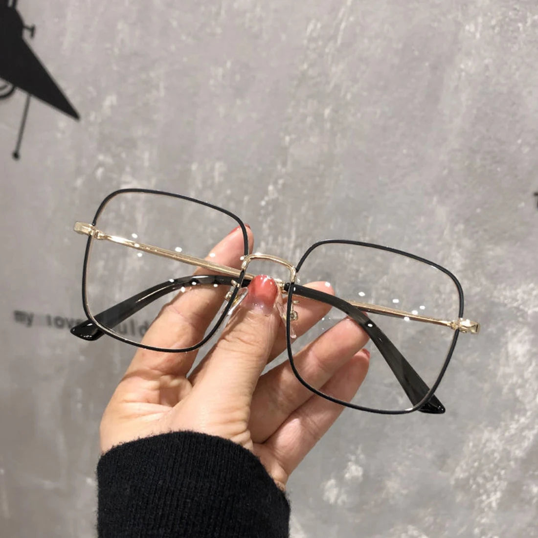 Square Metal Frame Anti Blue Light Computer Glasses – Unisex Optical Spectacles for Women & Men | Transparent Lenses Очки Прозрачные