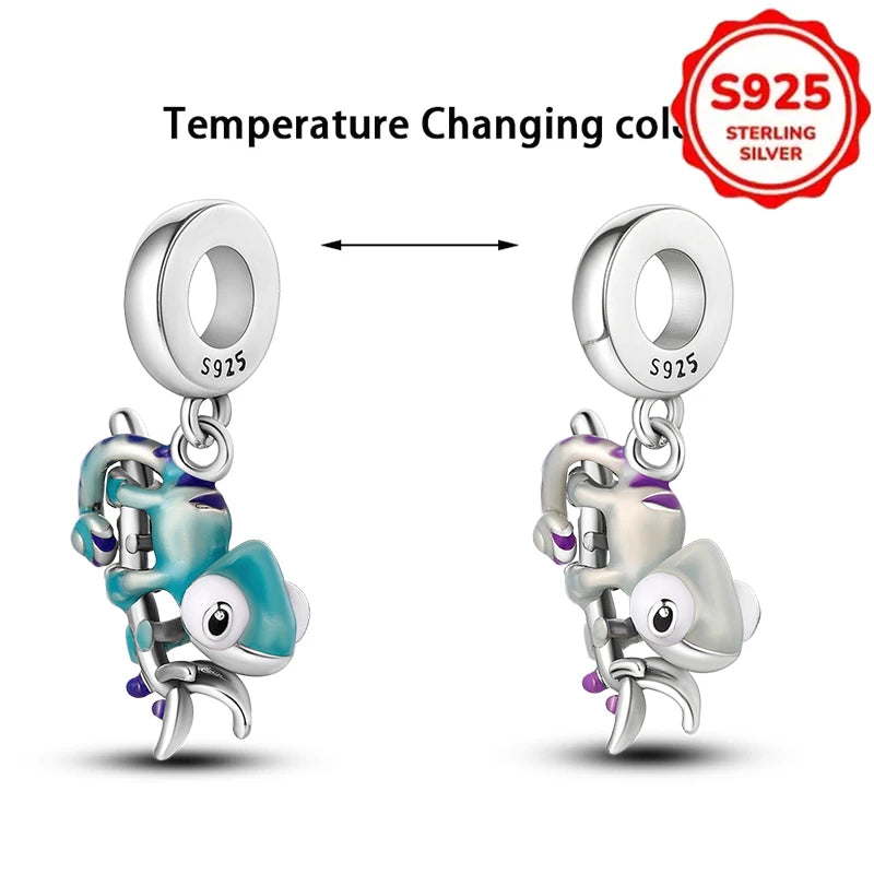 New Disney 925 Sterling Silver Cheshire Cat & Dumbo Charms – Original Bracelet Beads DIY Pendant Halloween Jewelry Gift