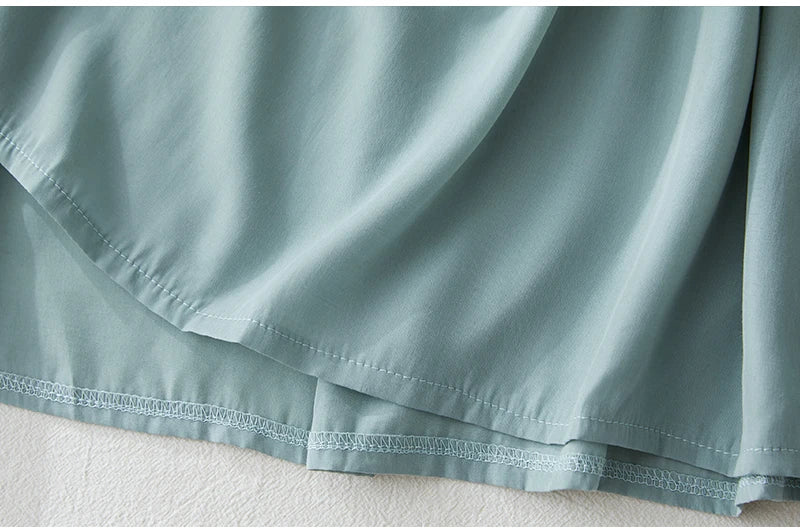 Elegant Lightweight Draped Dress for Women – Artistic Loose Cotton Linen Robe, Summer Airy Flowing Long Skirt, Travel & Vacation Outfit