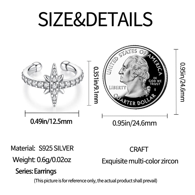 925 Sterling Silver Glowing Starfish & Shell Earrings | Fashion Jewelry for Women