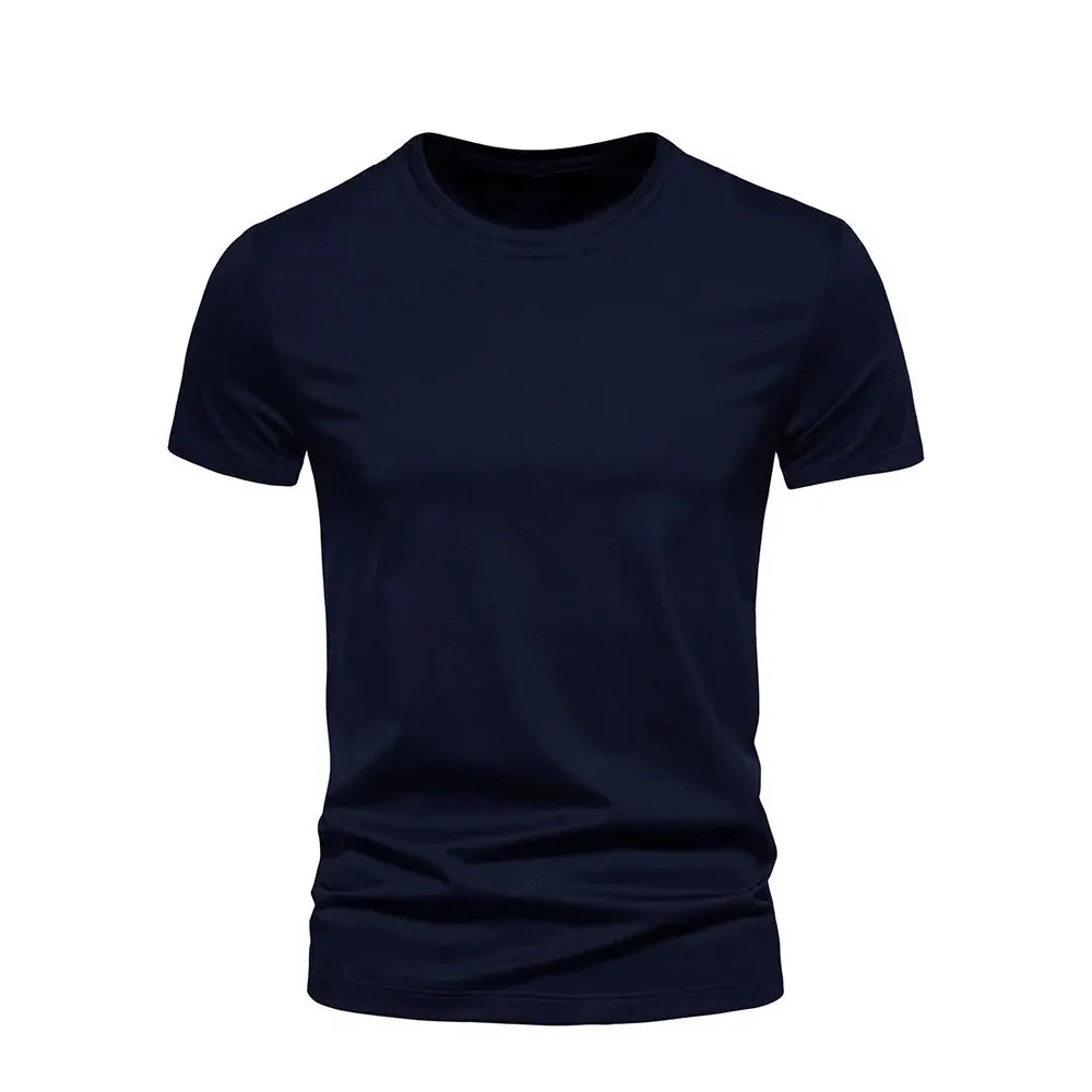 Men’s Solid Color Quick-Dry T-Shirt | Black Casual Gym & Running Fitness Tee
