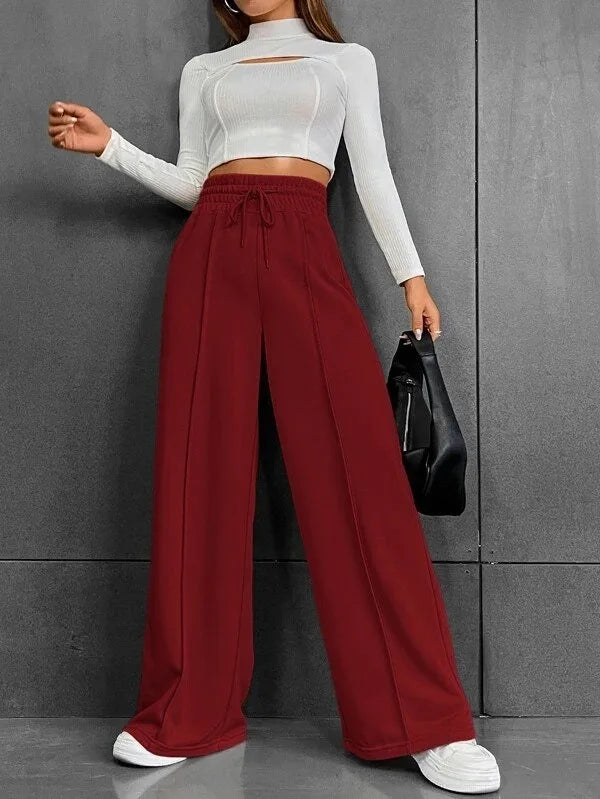 Women’s Autumn 2023 Sports Pants | Straight Tube Loose Fit Wide Leg Dance & Outdoor Casual Trousers