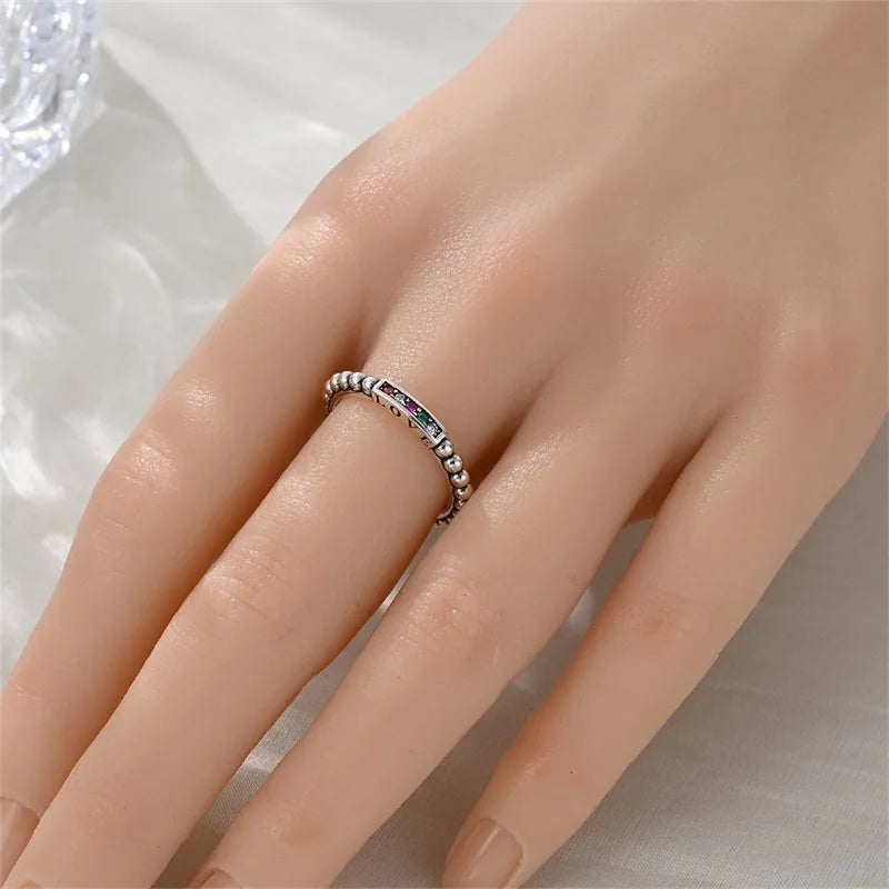 925 Sterling Silver Rings Collection | Bow, Heart, Sun, Moon & Star Zircon Rings for Women Jewelry Gift