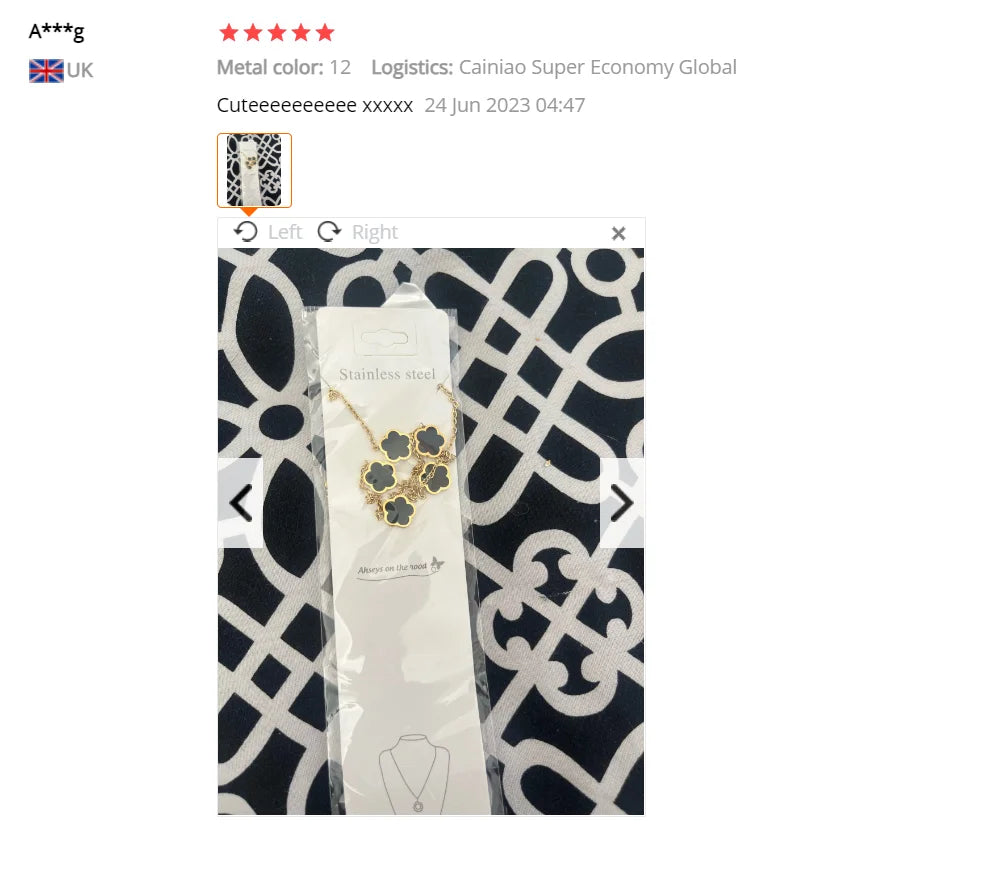 Stainless Steel Leaf Flower Jewelry Set | Non-Fading Minimalist Pendant Necklace, Earrings & Bracelet – Women’s Fashion Set