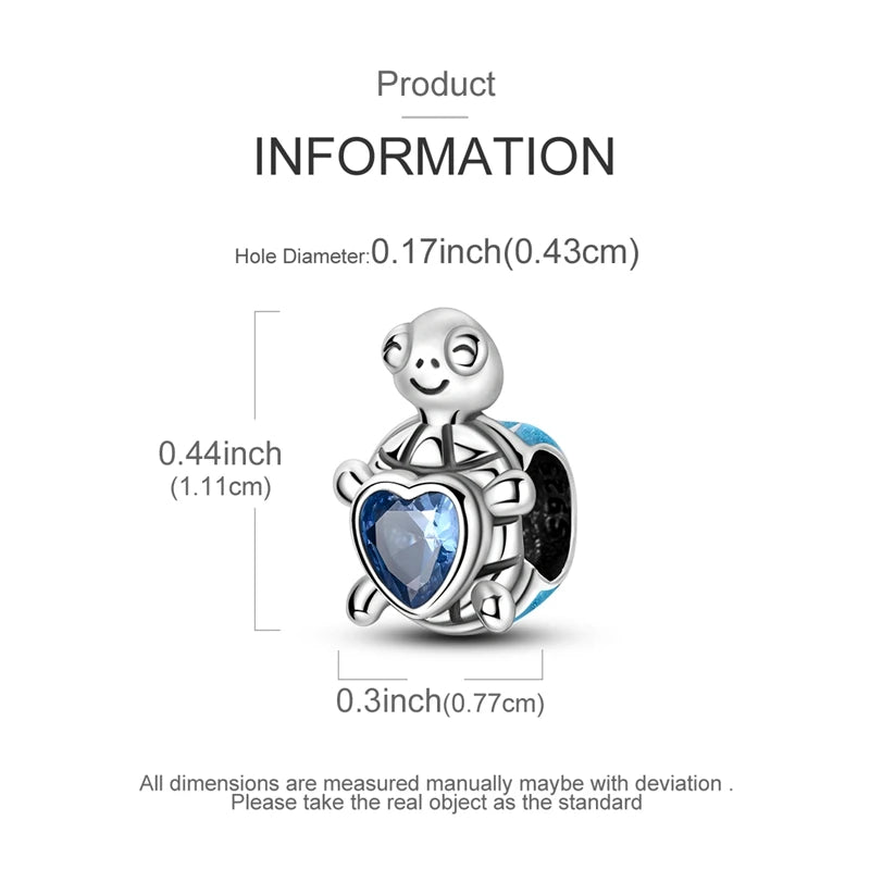 New Summer Ocean Silver Plated Sea Turtle & Starfish Shell Charm | DIY Bracelet Jewelry for Women