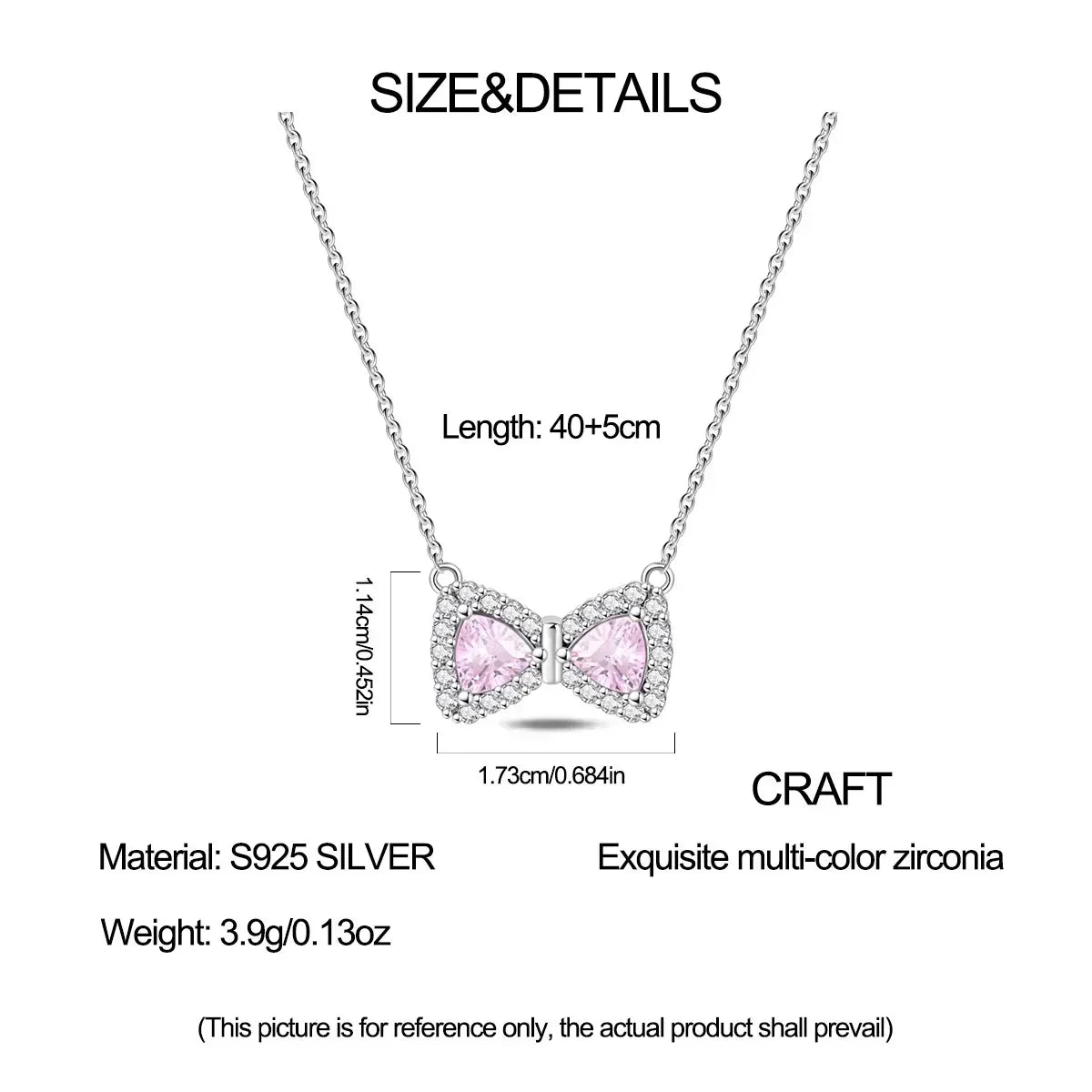 Colorful Heart-Shaped 925 Sterling Silver Pendant Necklace – Lover’s Holiday Jewelry