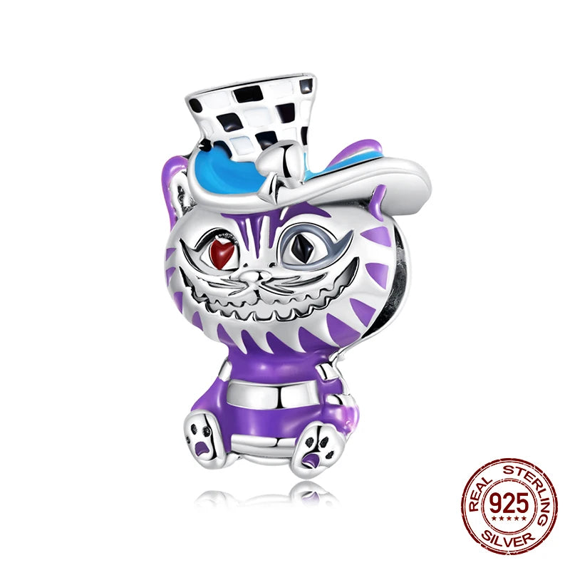 WOSTU 925 Sterling Silver Mixed Charms | Pet, Camera, Bee, Coffee & Ladybug Beads – Fit Original Pandora DIY Bracelet Jewelry