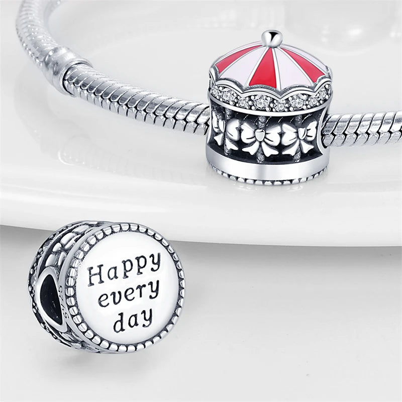 925 Sterling Silver Chocolate & Coffee Charm Beads | Fits Original Pandora Bracelet | DIY Jewelry Souvenir Gift