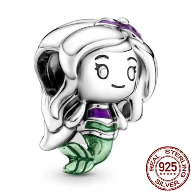 Miniso Disney 925 Sterling Silver Christmas Eve Series Charms | Poker Jack Skull Beads Fit Original Bracelet Women Jewelry Gift