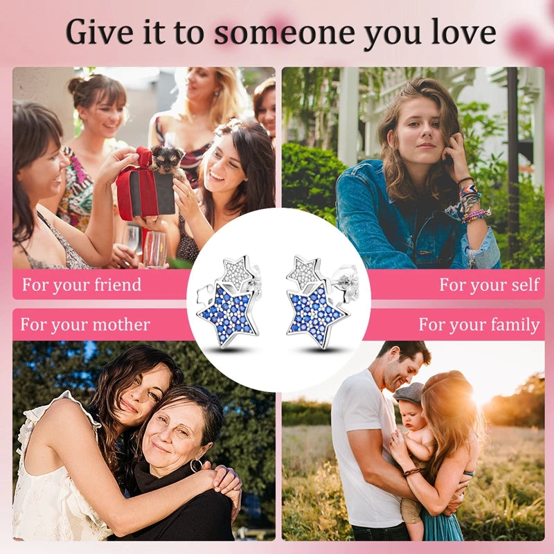 Luxury 925 Sterling Silver Ocean Mermaid Earrings | Pave CZ Fine Jewelry for Women