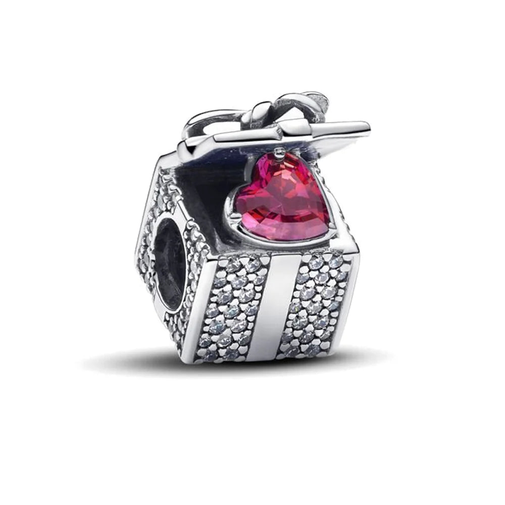 Sparkling Christmas Butterfly Bell Moon Charms | 925 Silver Beads Fit Original Pan Bracelet | DIY Women Jewelry New Year Gift