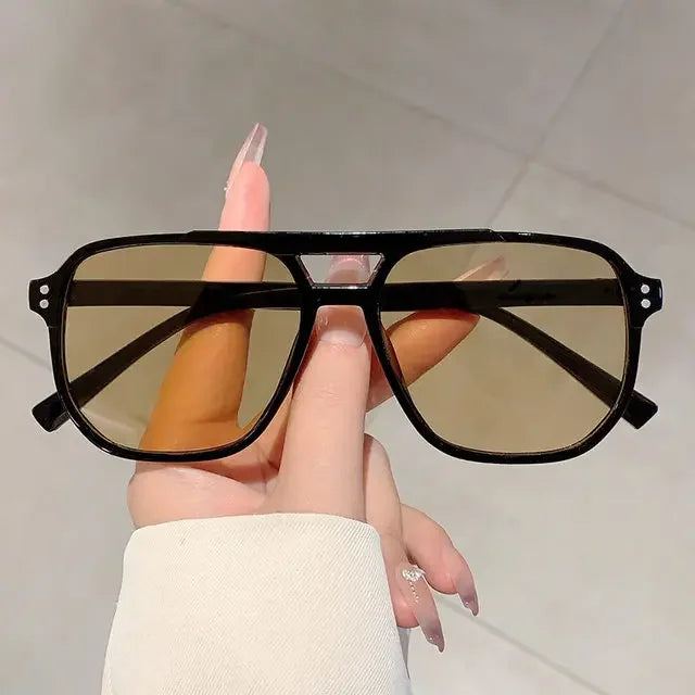 Retro Rectangle Sunglasses for Women – Brand Designer Vintage Small Frame Luxury Sun Glasses | Ladies Classic Black Square