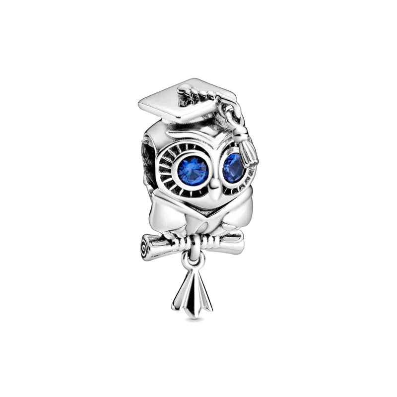 925 Sterling Silver Dog, Owl, Koala, Dinosaur & Hedgehog Charms | Fit European Bracelet & Necklace DIY Jewelry