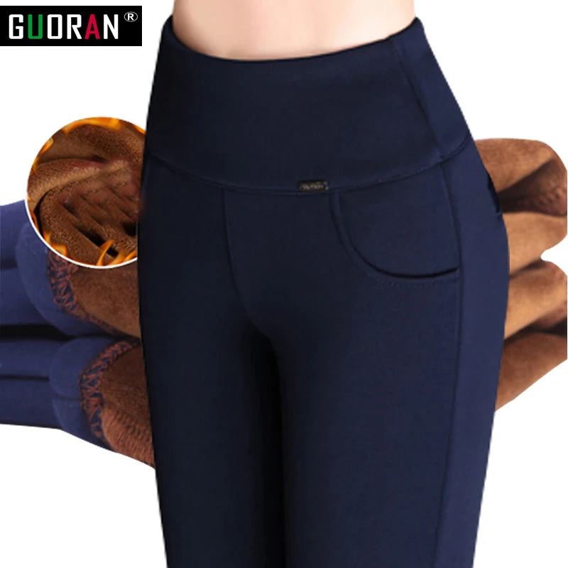 2022 Winter Women Pencil Pants – Candy Color High Elastic Skinny Leggings | Female Trousers S-6XL