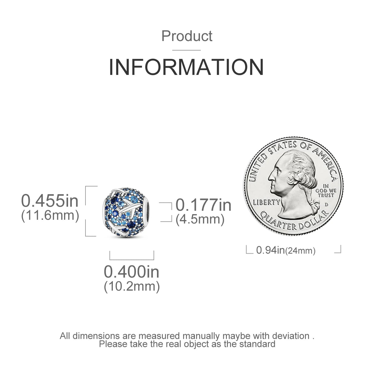 Original 925 Sterling Silver Stopper Bead Clip Charm | Fits Bangle Bracelet DIY Jewelry