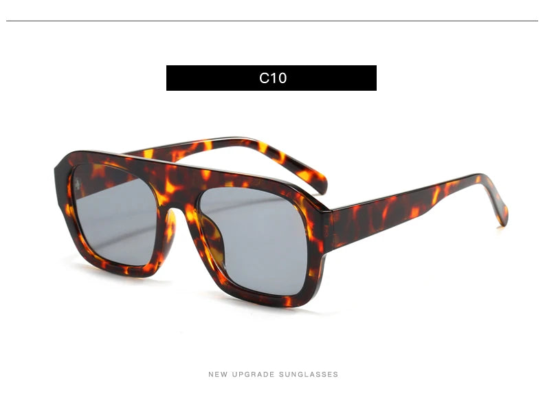 Classic Rectangular Large Frame Sunglasses – Women Fashion New Retro Sun Glasses | INS Eyeglasses Men Unisex