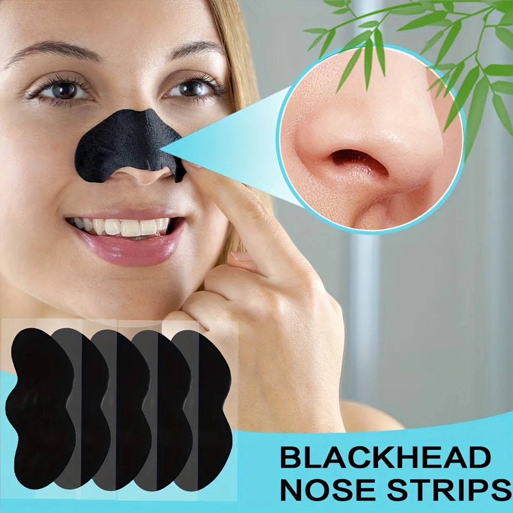 10/20/50/100 Pieces Deep Cleansing Nose Pore & Blackhead Removal Patches – Facial Care Tool