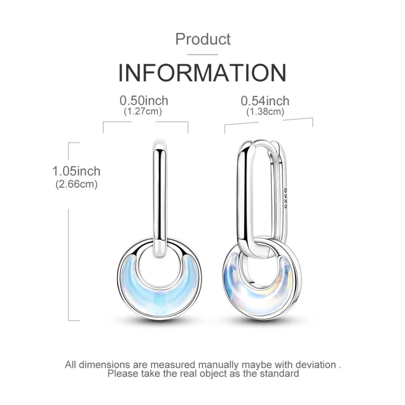 New Original 925 Sterling Silver Sweetheart Bow & Crab Ocean Earrings | Donut Zircon Round Design Women’s Fine Jewelry