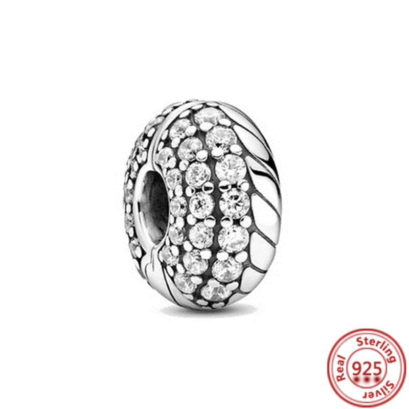 925 Sterling Silver Heart-Shaped Moon Rose Beads Charm | Classic Random Blind Bag | Affordable DIY Bracelet Jewelry Gift