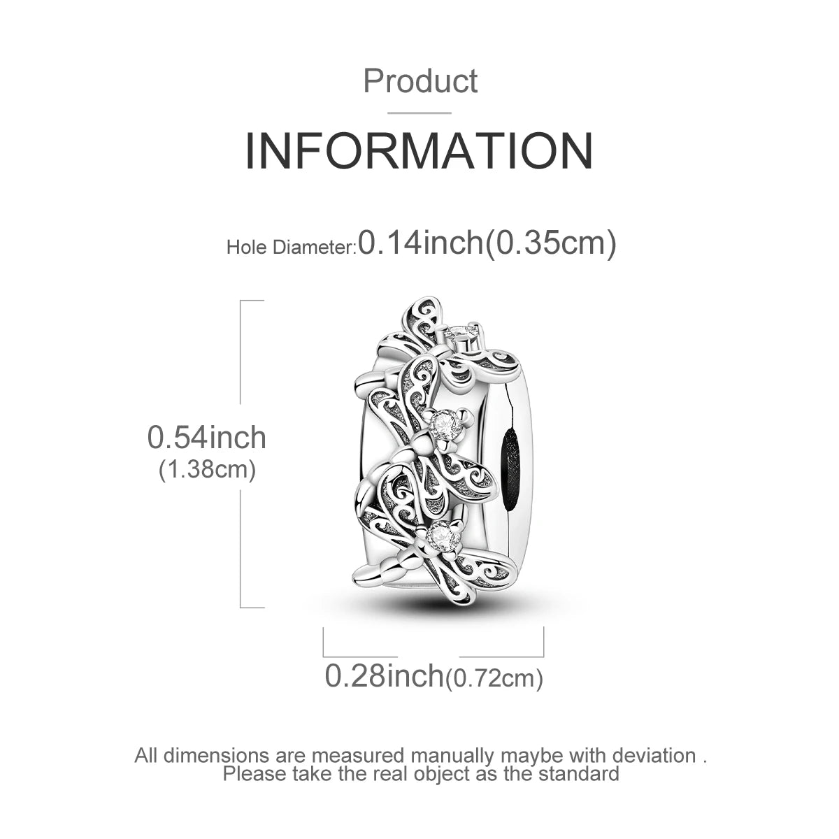 925 Sterling Silver Pave Clip Charms with Safety Chain | Colored Beads Stopper Clasp Fit Original Pandora Bracelet Jewelry