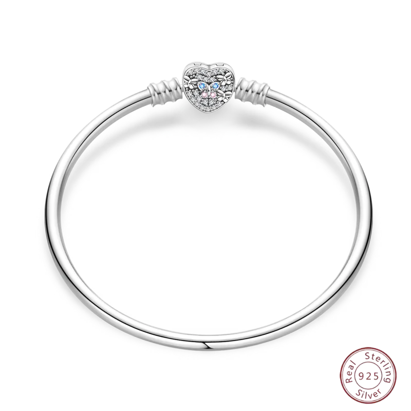 925 Sterling Silver Rainbow Leather Braided Bracelet | Eternal Love Stars & Moon Charm – DIY Women’s Beaded Jewelry Gift