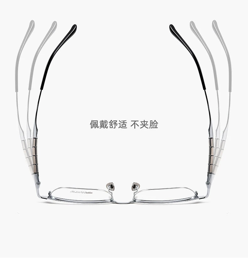 ZIROSAT 9009T Pure Titanium Full-Rim Prescription Glasses for Men – Lightweight Durable Eyewear