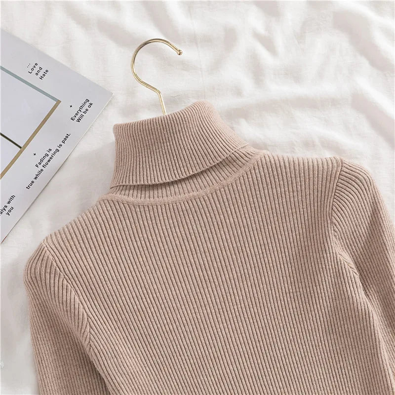 Heliar Women’s Fall Turtleneck Sweater – Soft Knitted Cashmere Pullover, Basic Warm Jumper for Autumn Winter 2024