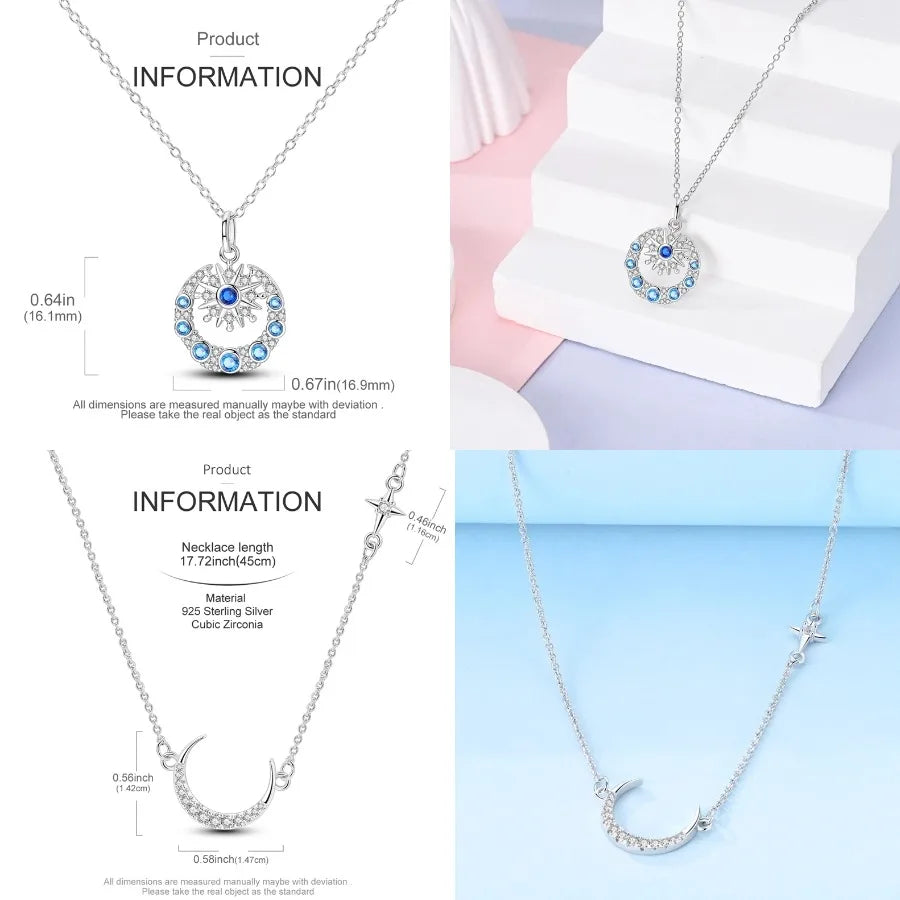 Heart to Heart Necklace 925 Sterling Silver Love Pendant Chain for Women – Wedding & Engagement Fine Jewelry