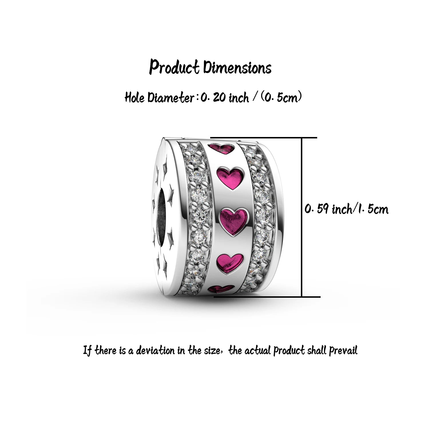 925 Sterling Silver Certified Charms | Real Silver Pendant Beads & Bracelets for Women Jewelry