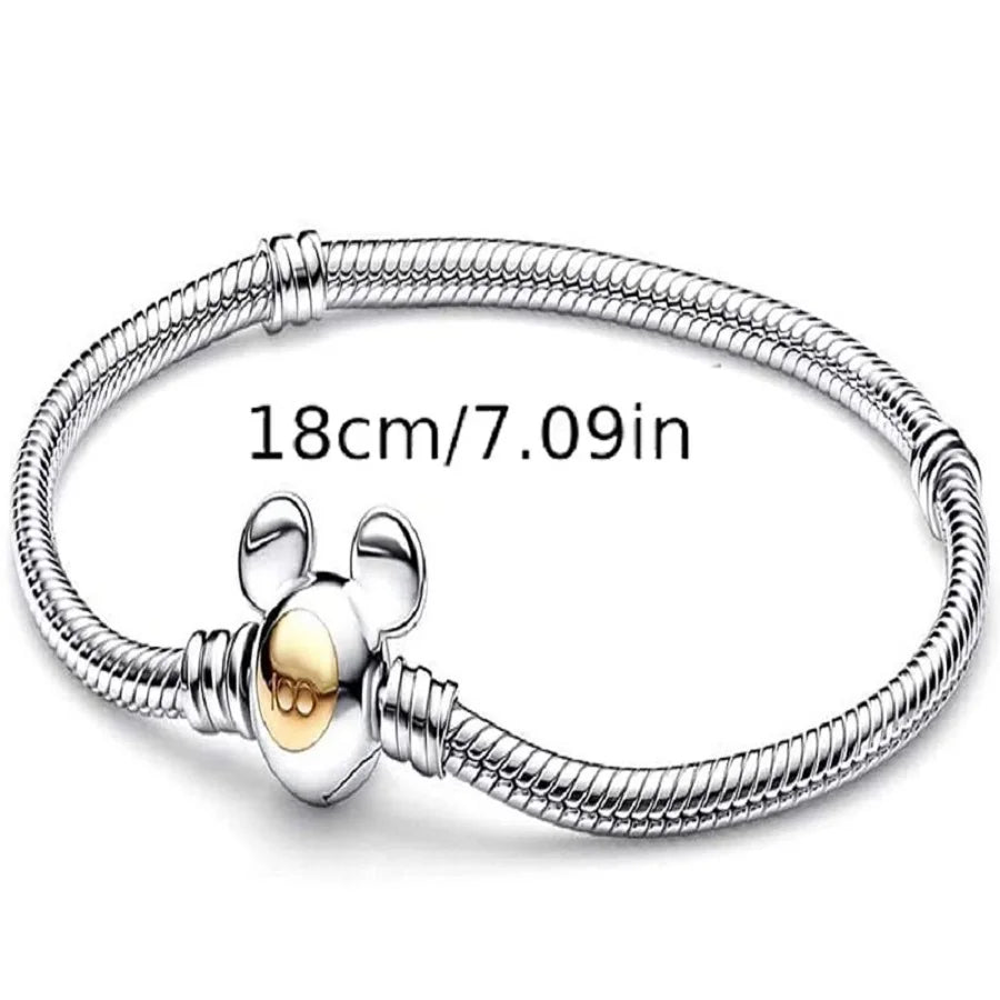 100% S925 Sterling Silver Dumbo Hot Air Balloon Charm Bead for Original Bracelet DIY Jewelry Making