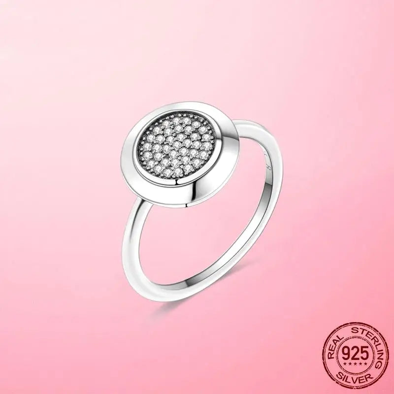 925 Silver Stackable Infinite Heart Daisy Flower Ring for Women | Sterling Silver Brand Jewelry Gift