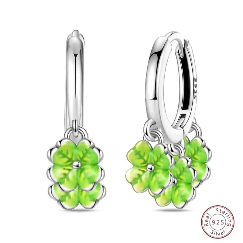 New Original 925 Sterling Silver Sweetheart Bow & Crab Ocean Earrings | Donut Zircon Round Design Women’s Fine Jewelry