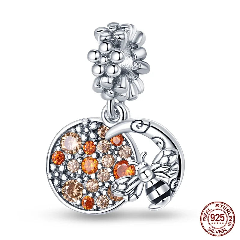 Fashion 925 Sterling Silver Colorful Butterfly Dragonfly Hummingbird Charms – Spring Series Beads Fit 925 DIY Bracelet