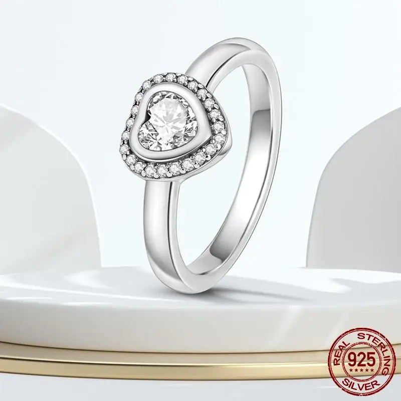 925 Sterling Silver Cross Ring for Women | Clear CZ Engagement & Wedding Band | Fine Jewelry Gift