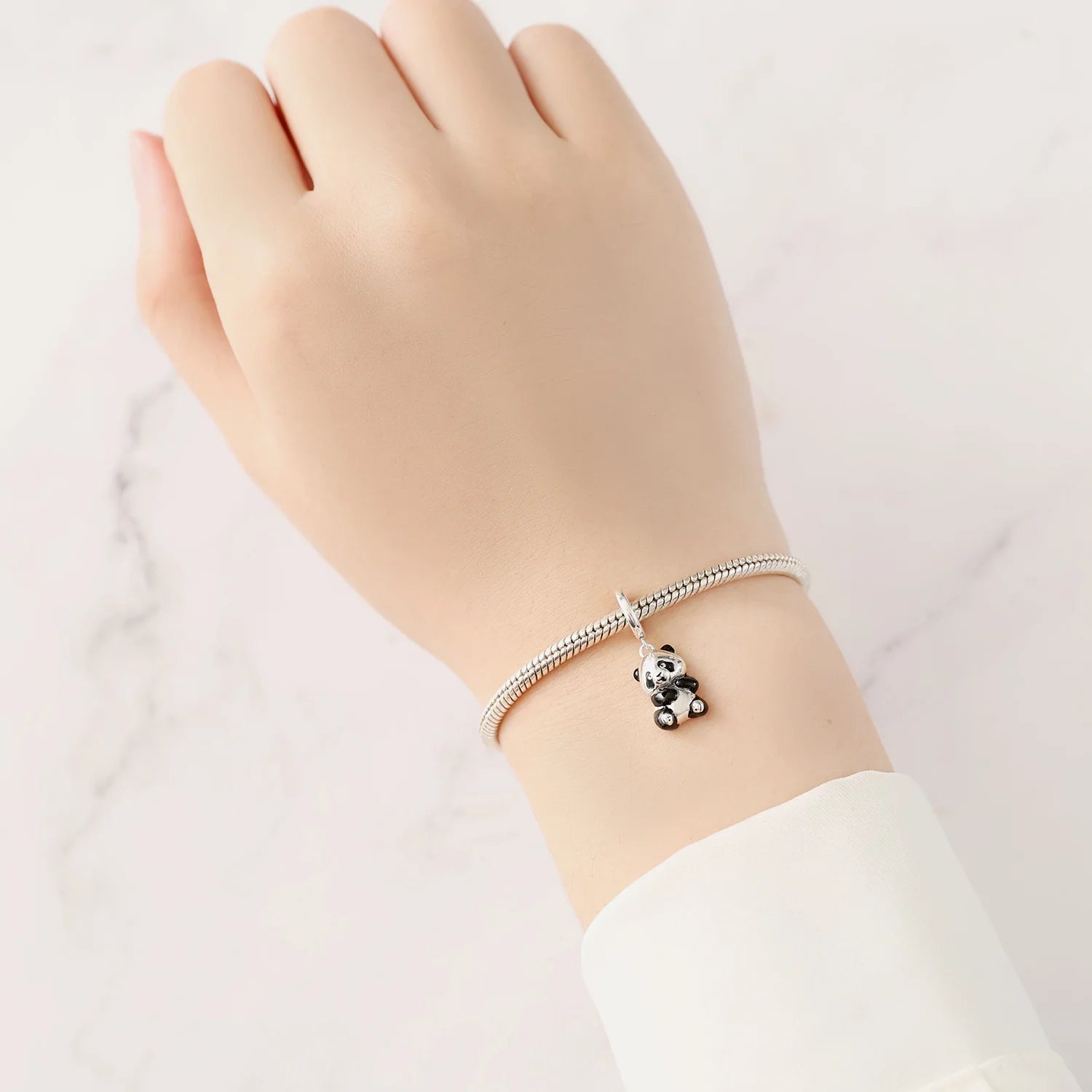 925 Sterling Silver Cute Panda & Penguin Charm Bead | Fun Animal Pendant for Women DIY Bracelet Jewelry Gift