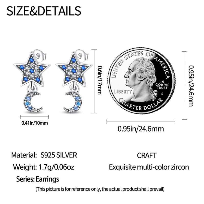 Luxury 925 Sterling Silver Ocean Mermaid Earrings | Pave CZ Fine Jewelry for Women