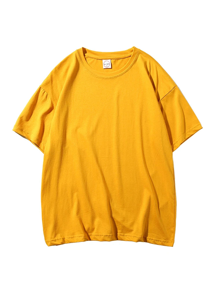 LEGIBLE 2025 Summer Women Short Sleeve T-Shirt – Loose Solid O-Neck Casual Tee 🌞👚
