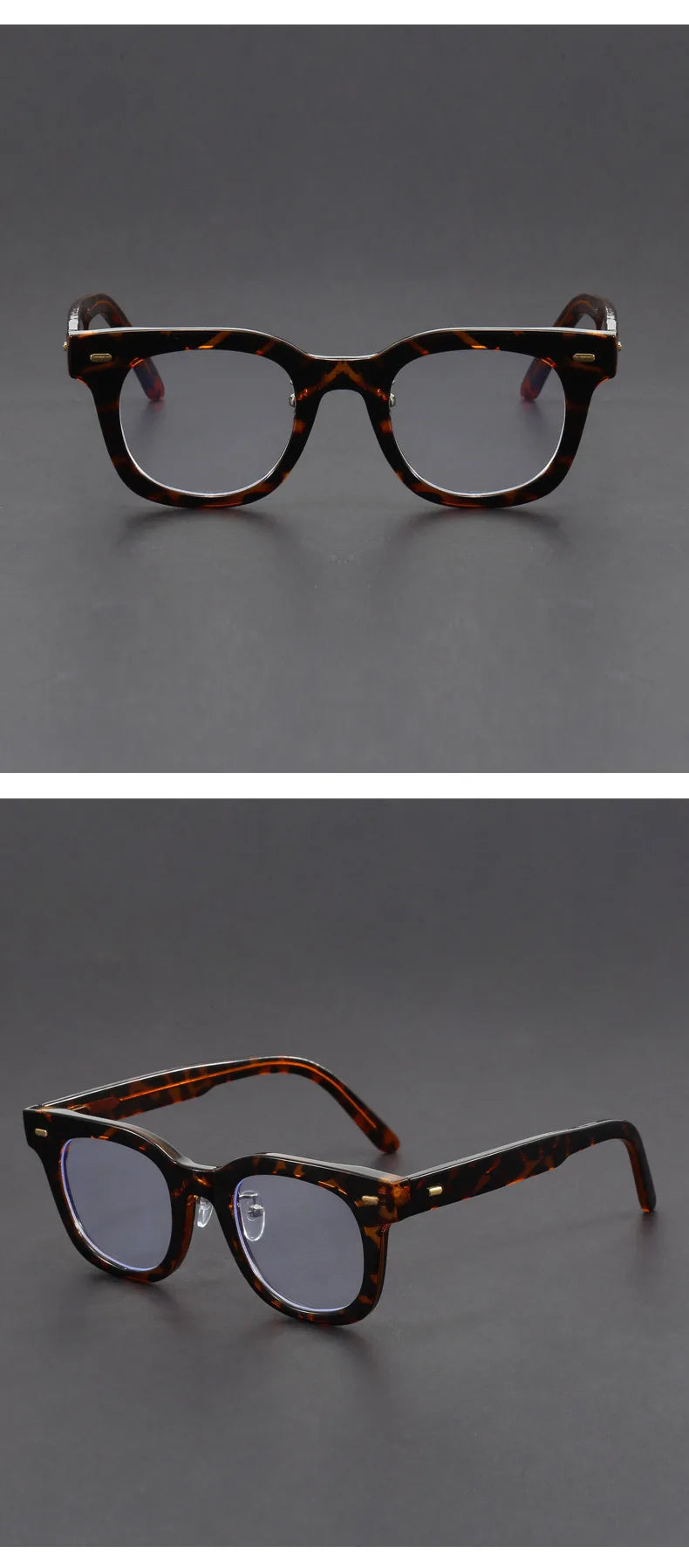Retro Personalized Thick Acetate Round Reading Glasses – Men Women Optical Prescription Custom Presbyopia Eyeglasses