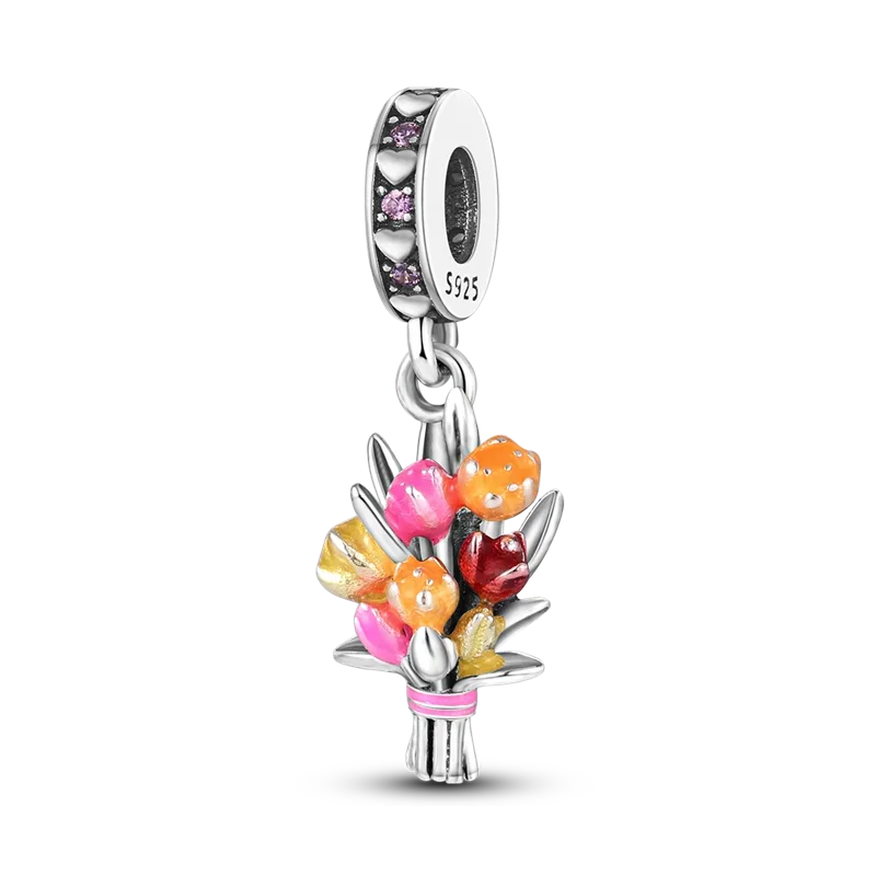 Fashion 925 Sterling Silver Colorful Butterfly Dragonfly Hummingbird Charms – Spring Series Beads Fit 925 DIY Bracelet