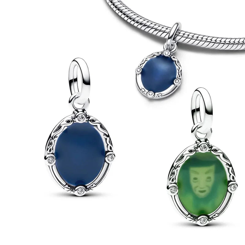 New Halloween Disney Cheshire Cat & Stitch Charm Beads – Fit Original Pandora Bracelet & Necklace, Women’s Holiday Jewelry Gift