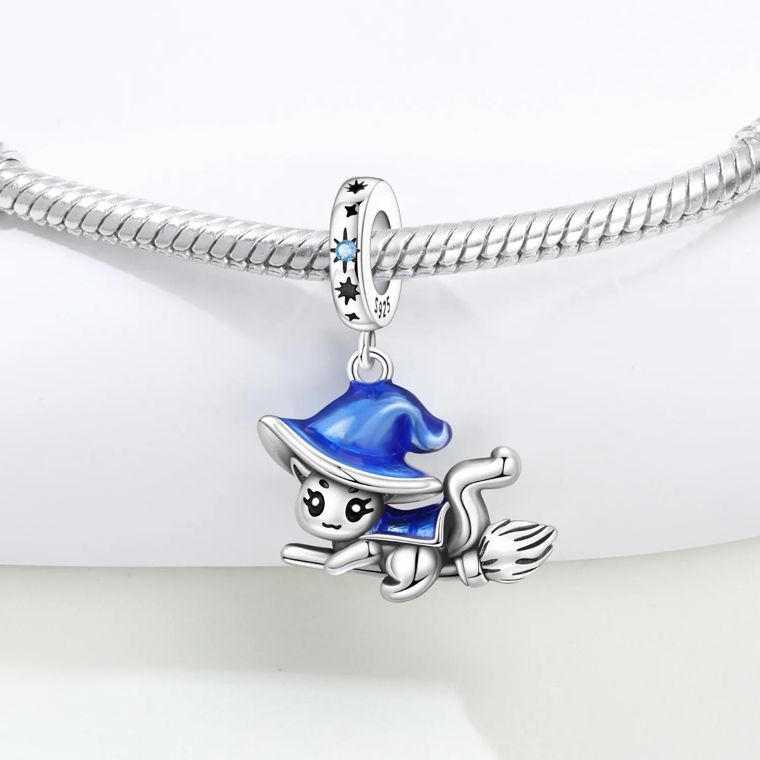 PANPOKI 925 Sterling Silver Magic Cat Charm Beads | Pet Animal Pendant Fit Original Bracelet DIY Women Jewelry Gift