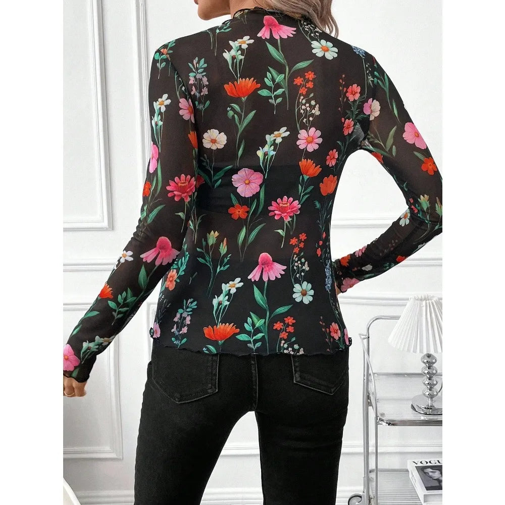 Harajuku Streetwear Y2K Top | Women’s Autumn Elegant Tee | Sexy Vintage Fashion T-Shirt