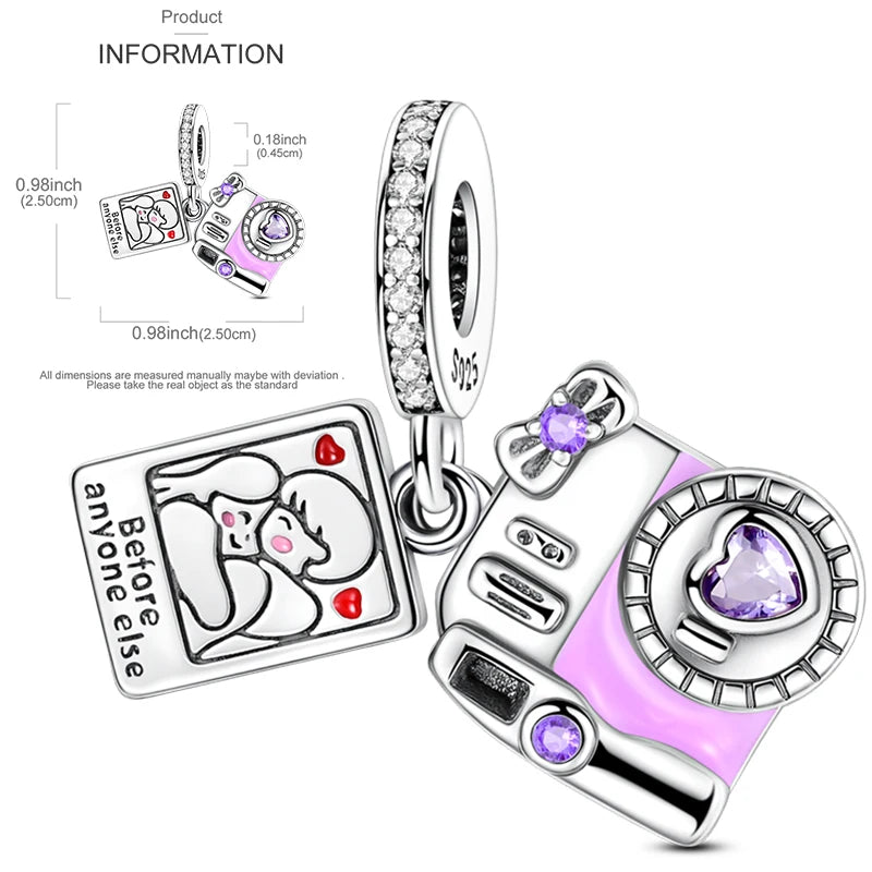 2025 Hot Elk, Dinosaur & Firefly Luminous Dangle Charm Beads | 925 Sterling Silver DIY Bracelet