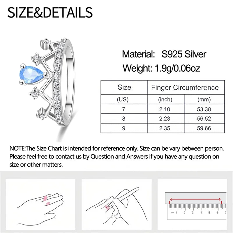 925 Sterling Silver Rings Collection | Bow, Heart, Sun, Moon & Star Zircon Rings for Women Jewelry Gift